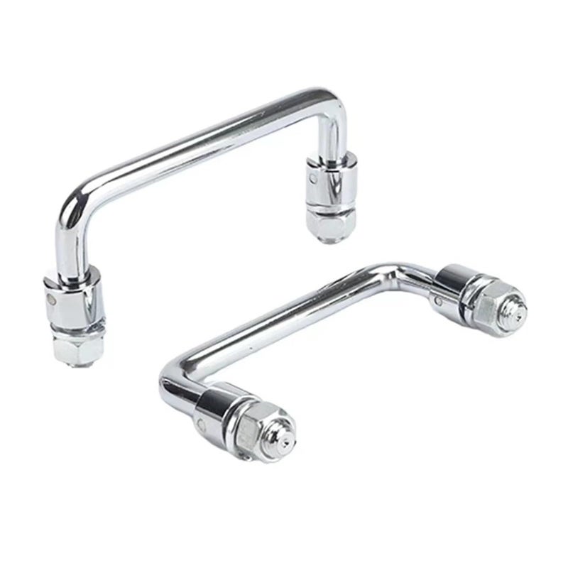 Small Size U Shaped Pull Up Bar Handle 2 Pcs Iron Steel Folding Rods For Drawers Kitchen Closet Wardrobe - Image 2