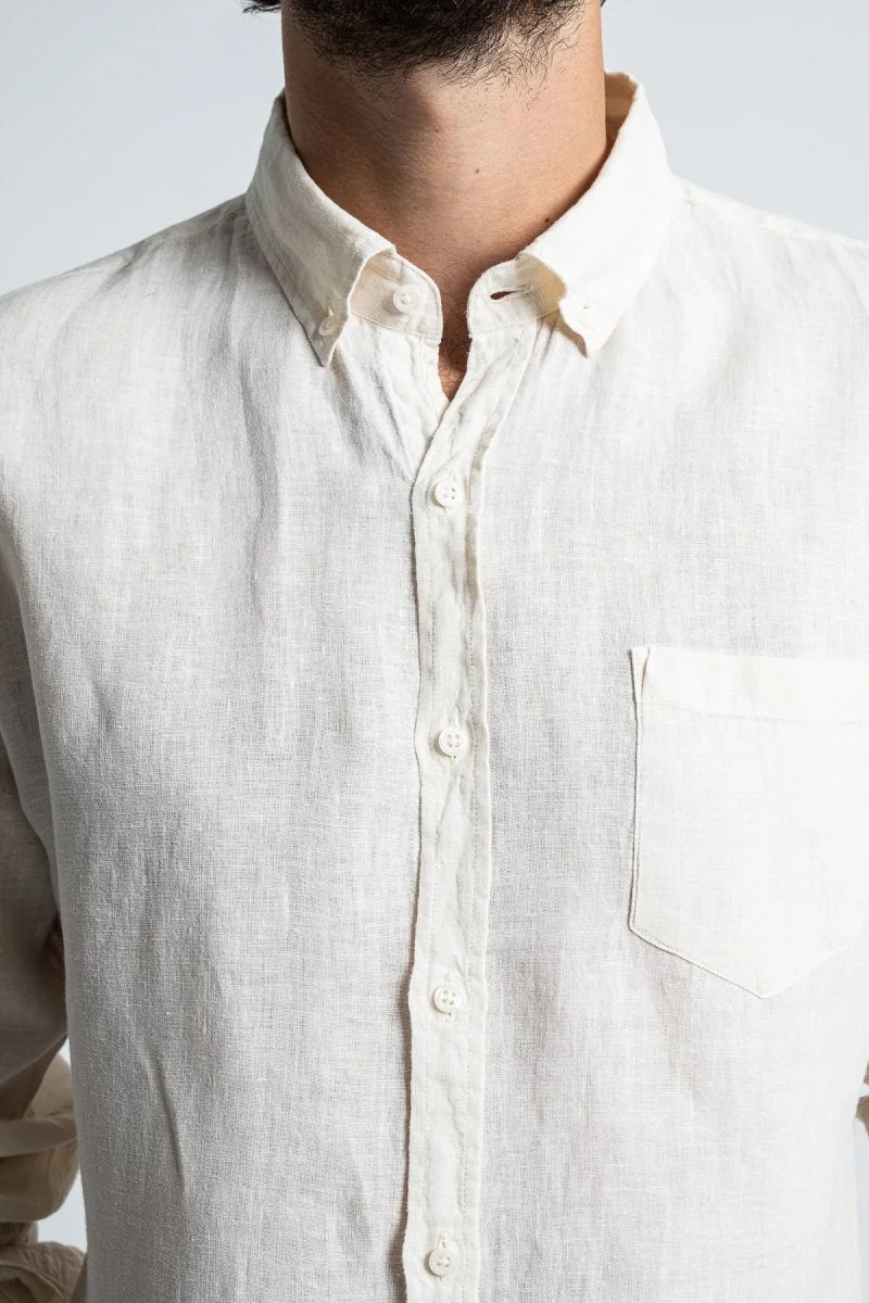 Jaqk Bali Linen Shirt - Milk