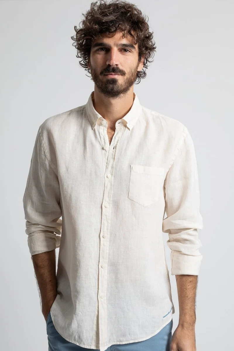 Jaqk Bali Linen Shirt - Milk