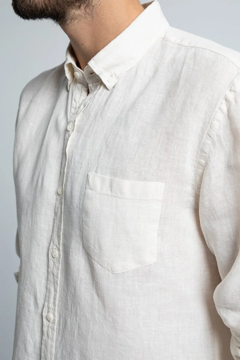Jaqk Bali Linen Shirt - Milk
