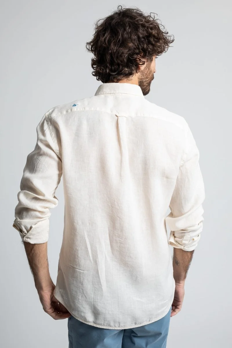 Jaqk Bali Linen Shirt - Milk