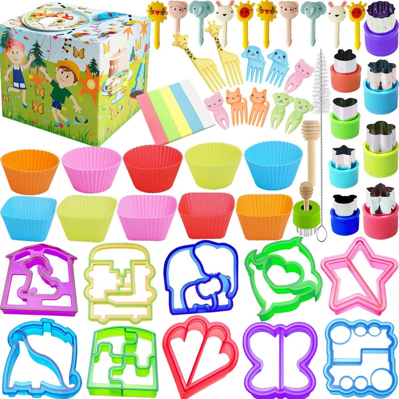 Sandwich Cutters for Kids Vegetable Fruit Bread Shape Cookie Cutter Molds for kids Lunch Bento Box