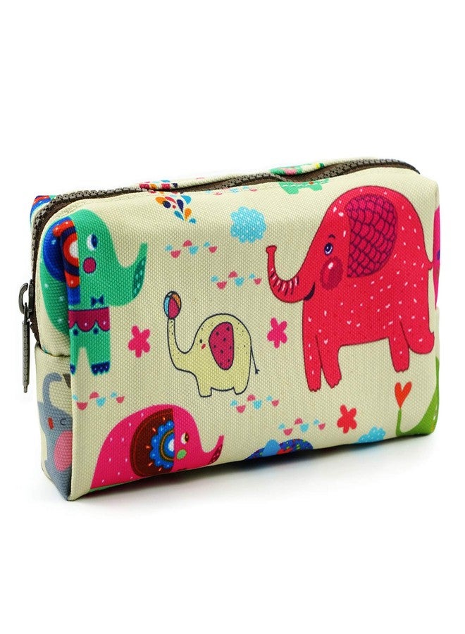 LParkin Elephant Pencil Case Capacity Canvas Pen Bag Pouch Case Makeup Cosmetic Bag Stationary Gift Gadget Box - Image 1