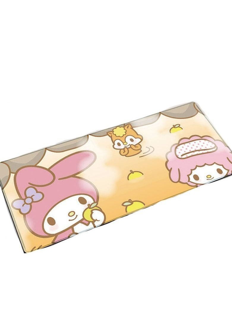 Y&D Kuromi Melody Cinnamoroll Large Gaming Keyboard Mouse Pad Non-Slip Rubber Cloth Computer Game Children Mat For Boys Girls  - Image 1