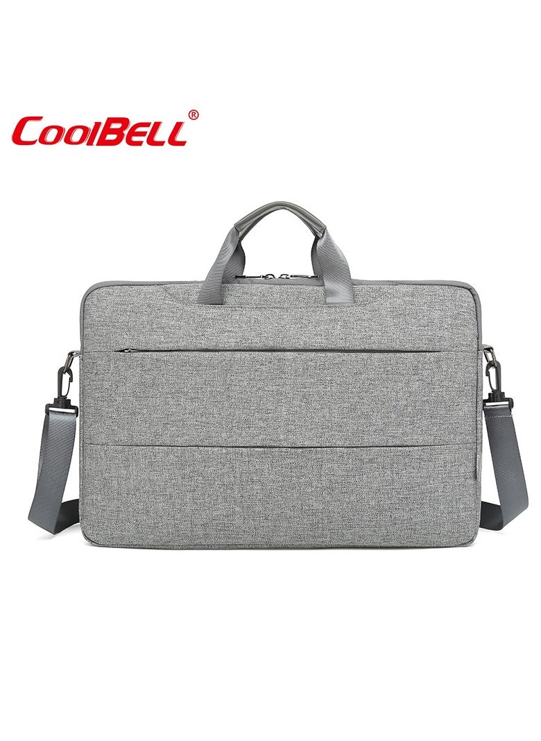 CoolBELL - Multi-Functional Laptop Briefcase Grey - Image 1