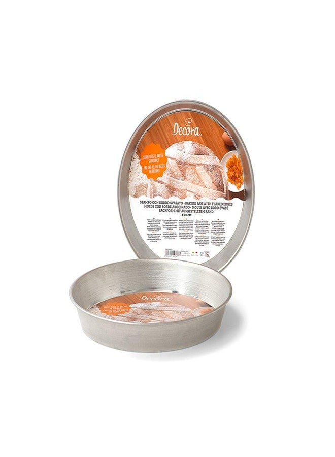 DECORA" Pastiera Pan, Tinplate, Silver, 21 x 22 x 3.7 cm - Image 1