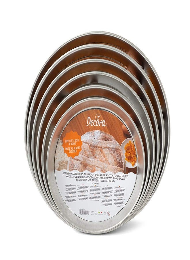 DECORA" Pastiera Pan, Tinplate, Silver, 21 x 22 x 3.7 cm - Image 3