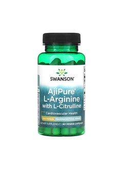 AjiPure L-Arginine with L-Citrulline, 60 Veggie Capsules