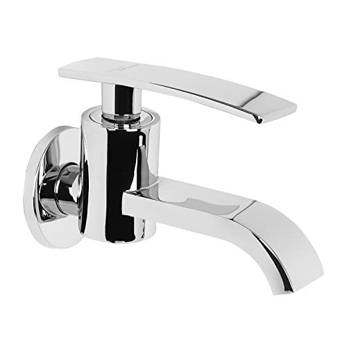 Hindware F460003CP Monroe Bib Cock Tap, Brass with Chrome Finish - Image 1