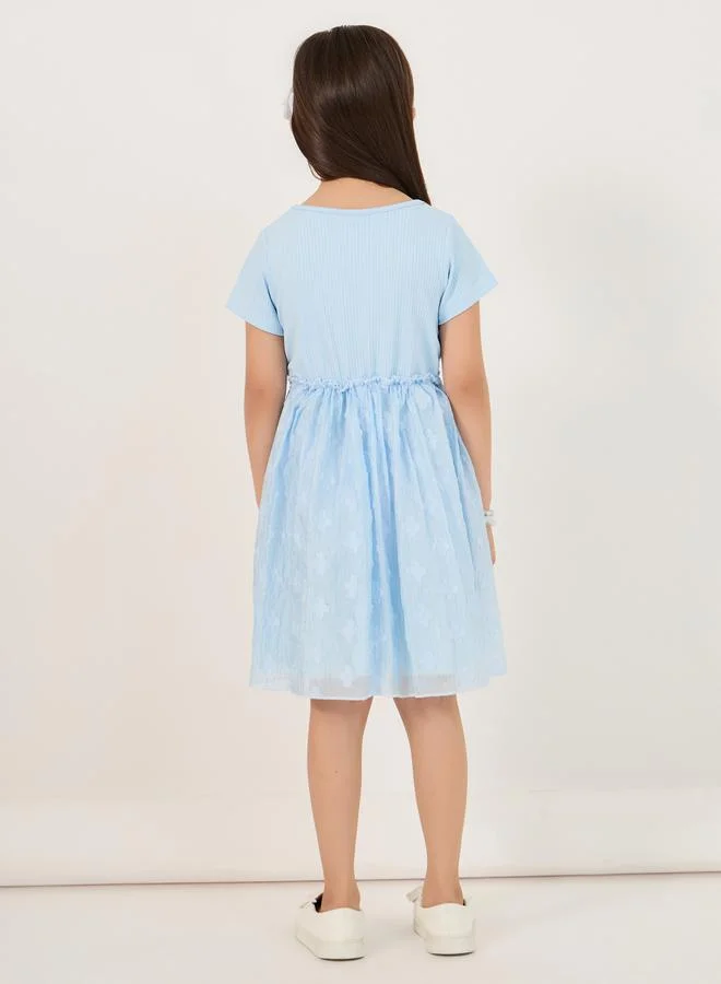 Styli Floral Chiffon Dress