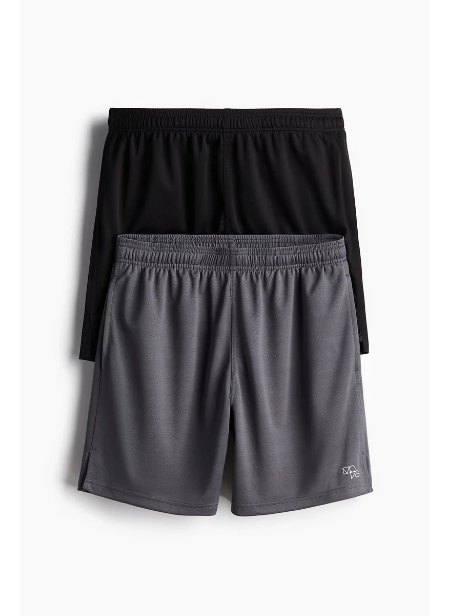 H&M 2-Pack Drymove™ Mesh Sports Shorts