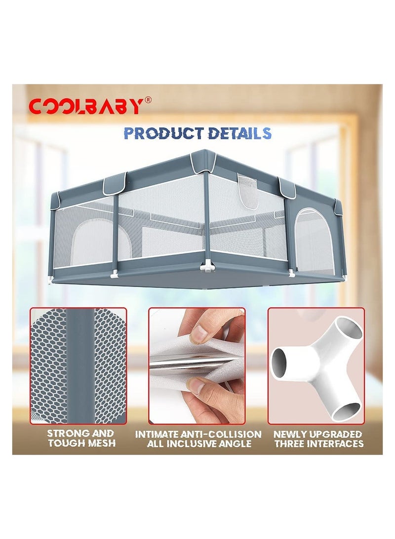 Cool Baby Children'S Play Game Fence Indoor Baby Toddler Safety Fence Baby Crawling Playground Baby Playpen - Image 4