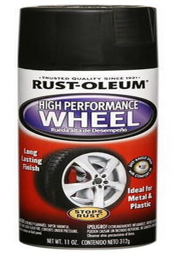 RUST-OLEUM رش طلاء العجلات عالي الأداء من راست-أوليوم 366441، 11 أونصة، جرافيت معدني - Image 5