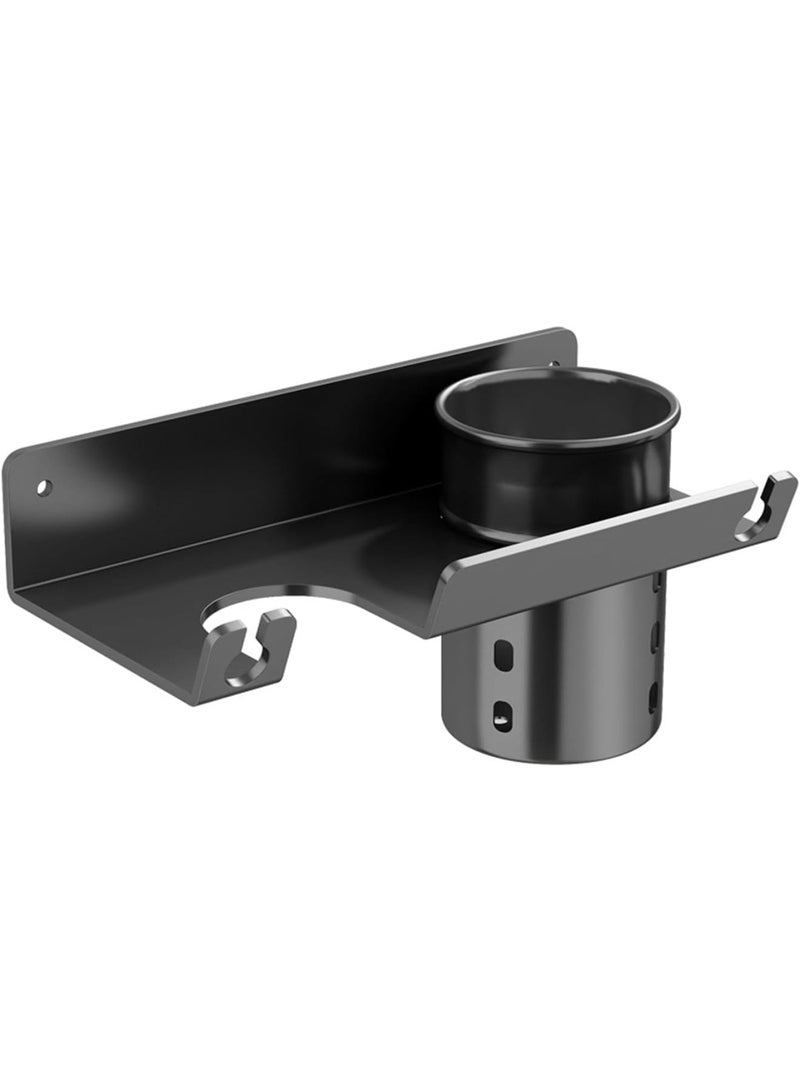 SOLARAE Hair dryer rack, Hair Dryer Holder Wall Mounted Blow Dryer Holder Hair Tool Organizer, Wall Mounted Electric Hair Dryer Rack, for Home Bathroom Organizer - Image 1