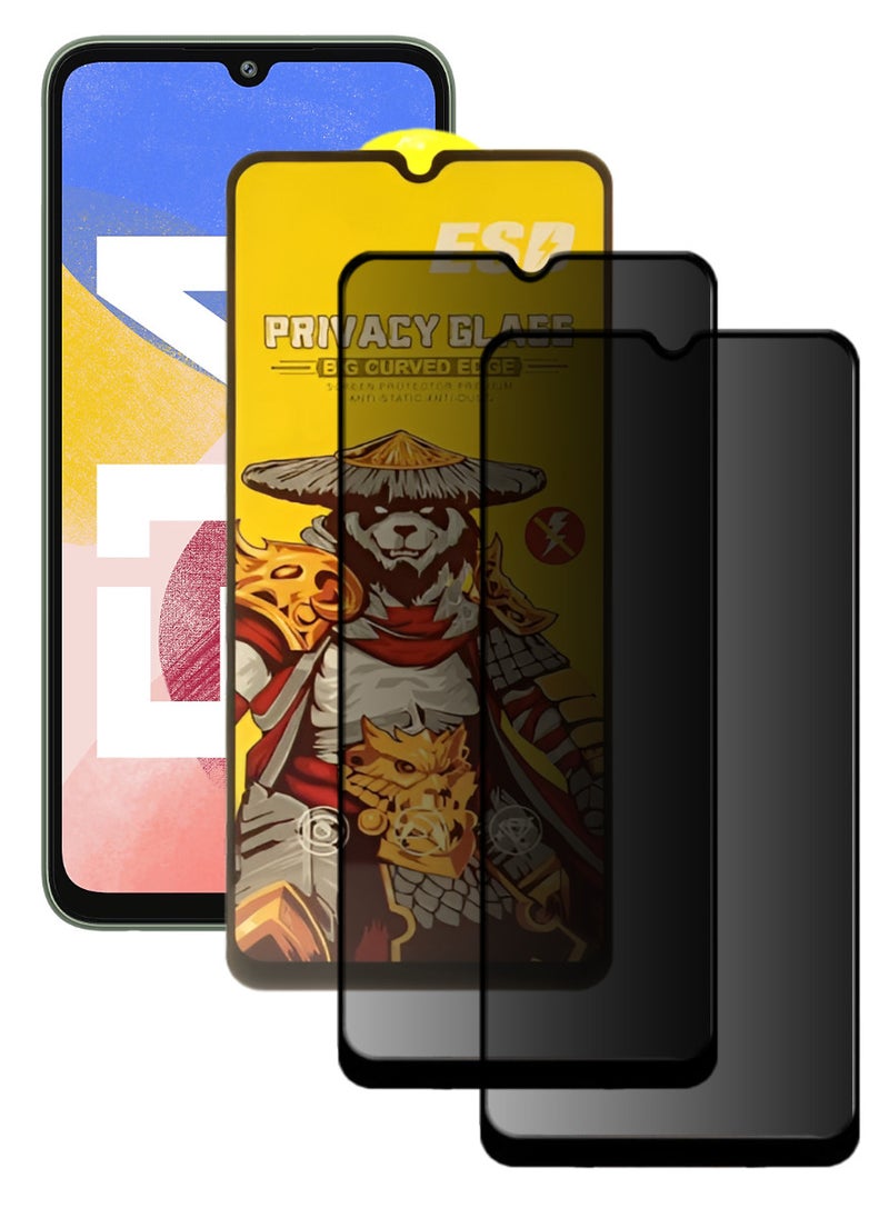 ESD 2 Pieces Tempered Dustproof Privacy Glass Screen Protector Compatible For Samsung Galaxy F14 - Image 1