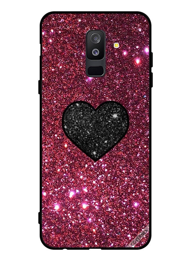 Covernex Protective Case Cover For Samsung Galaxy A6 Plus (2018) Heart In Glitters - Image 1