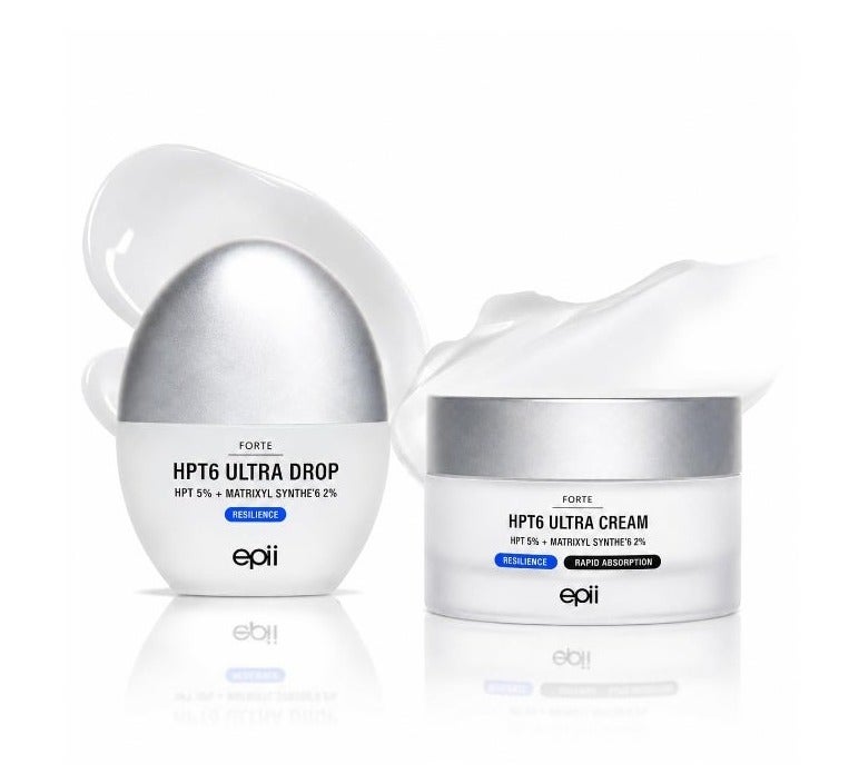 epii HPT6 5% Ultra Cream & Serum Set - Anti Aging Skincare Set with HPT Complex 5% & Matrixyl Synthe'6 2% - Firming Face Moisturizer + Peptide Face Serum for Wrinkles, Elasticity & Hydration - Image 1