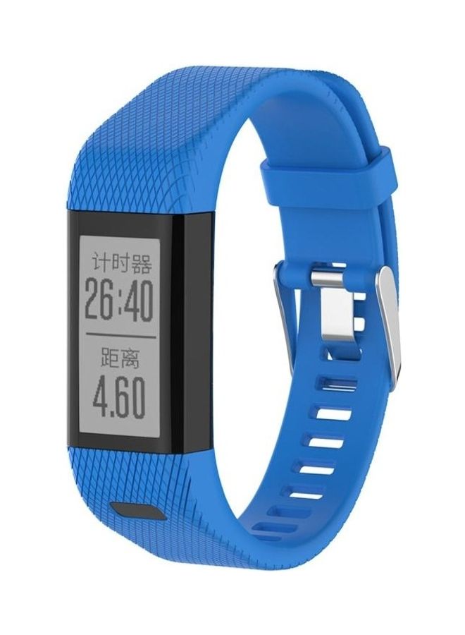 NIBEMINENT Smart Watch Silicone Wrist Strap Watchband for Garmin Vivosmart HR Blue - Image 1