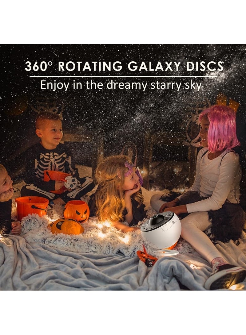 LIMOS Star Projector, Planetarium Projector Galaxy for Bedroom,360 Degree Rotation Night Light with 4K Replaceable 12 Discs Large Projection Area Sky Kids Adults Gifts, White (BL-DQY02) - Image 4