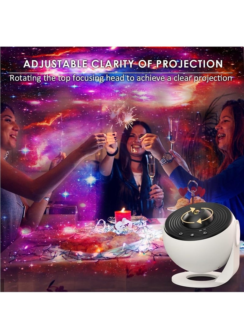 LIMOS Star Projector, Planetarium Projector Galaxy for Bedroom,360 Degree Rotation Night Light with 4K Replaceable 12 Discs Large Projection Area Sky Kids Adults Gifts, White (BL-DQY02) - Image 5