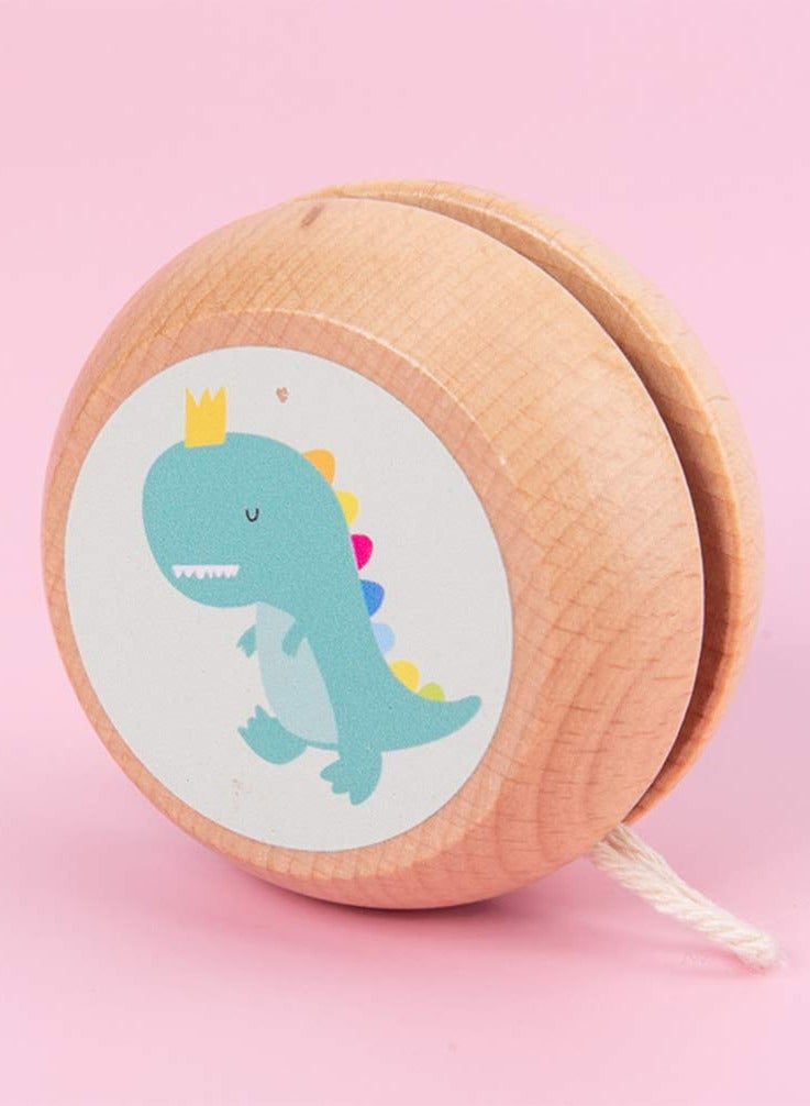 SOLARAE 2Pcs Adorable Wooden Yoyos for Kids, Professional Yo-Yo Toys for Beginners, Perfect for Fun and Skill Development - Image 2