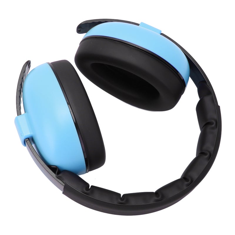 Baby Ear Protection Muff Blue ABS Material Noise Reducing Sponge - Reinforced Secure Fit Toddler Hearing Protection for Loud Events Airplanes and Sleep - Image 5