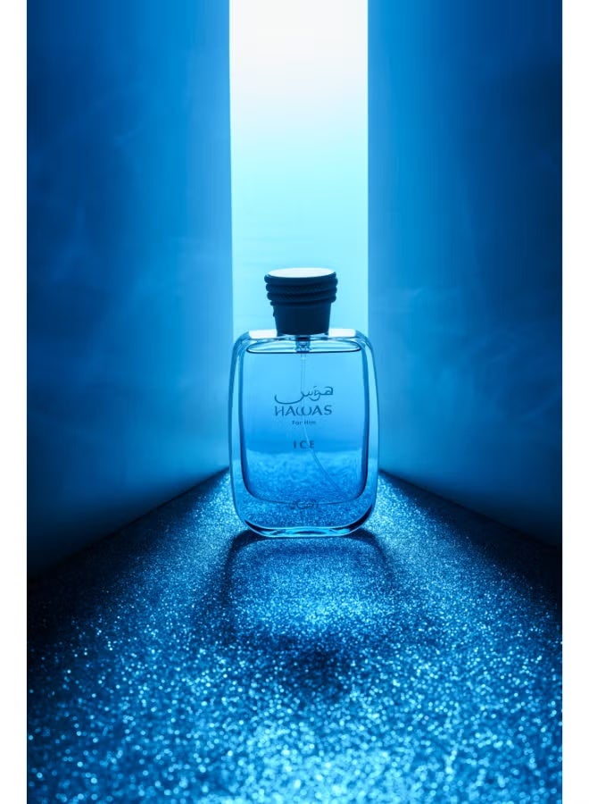 الرصاصي Rasasi Hawas Ice For Men - 100ml - Eau De Parfum 100MLml - Image 3