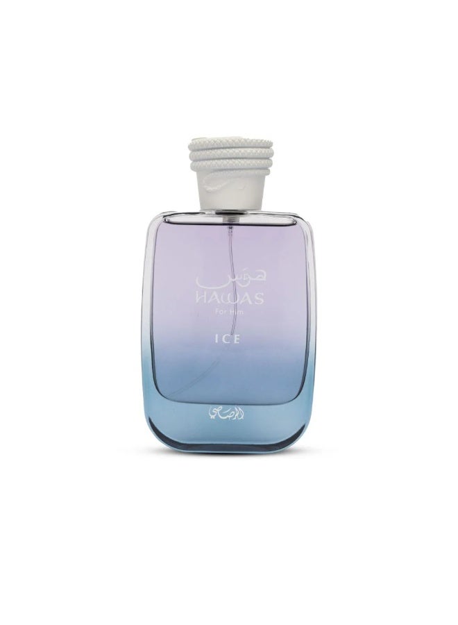الرصاصي Rasasi Hawas Ice For Men - 100ml - Eau De Parfum 100MLml - Image 1
