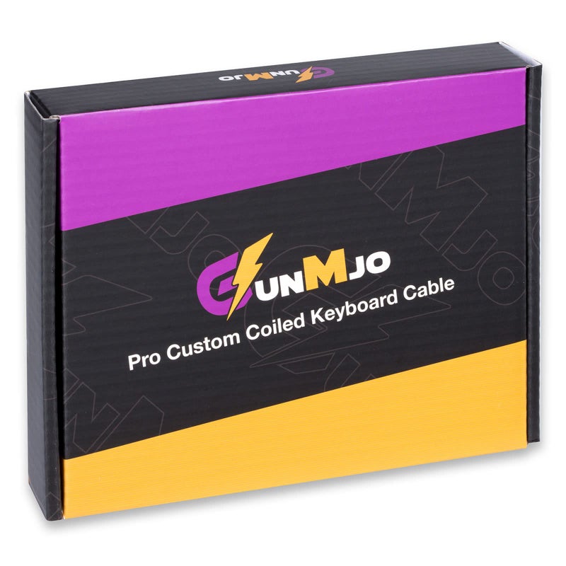 GUNMJO Pro Custom Coiled USB C Cable for Gaming Keyboard, Double-Sleeved Mechanical Keyboard Cable with Detachable Metal Aviator, 1.5M USB-C to USB-A, White Color - Image 5