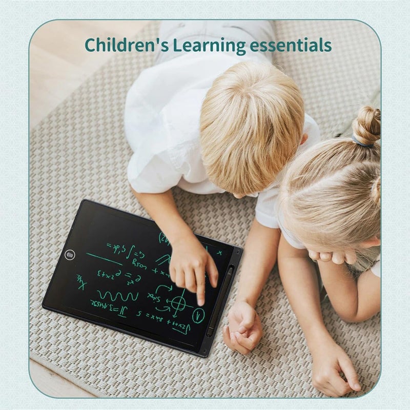 LCD Writing Tablet for Kids & Adults, Eye Protection, Eco-Friendly with Erase Button, High Brightness Screen, Paperless, 12-Inch (Black) - Image 4