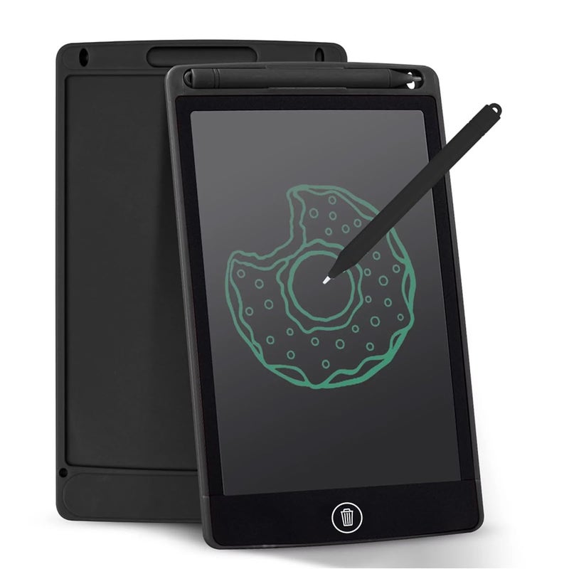 LCD Writing Tablet for Kids & Adults, Eye Protection, Eco-Friendly with Erase Button, High Brightness Screen, Paperless, 12-Inch (Black) - Image 1