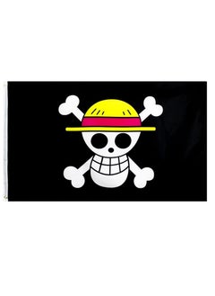 Anime OP Pirate Flag, Luffy's Straw Hat Flag, 90 x 150 cm
