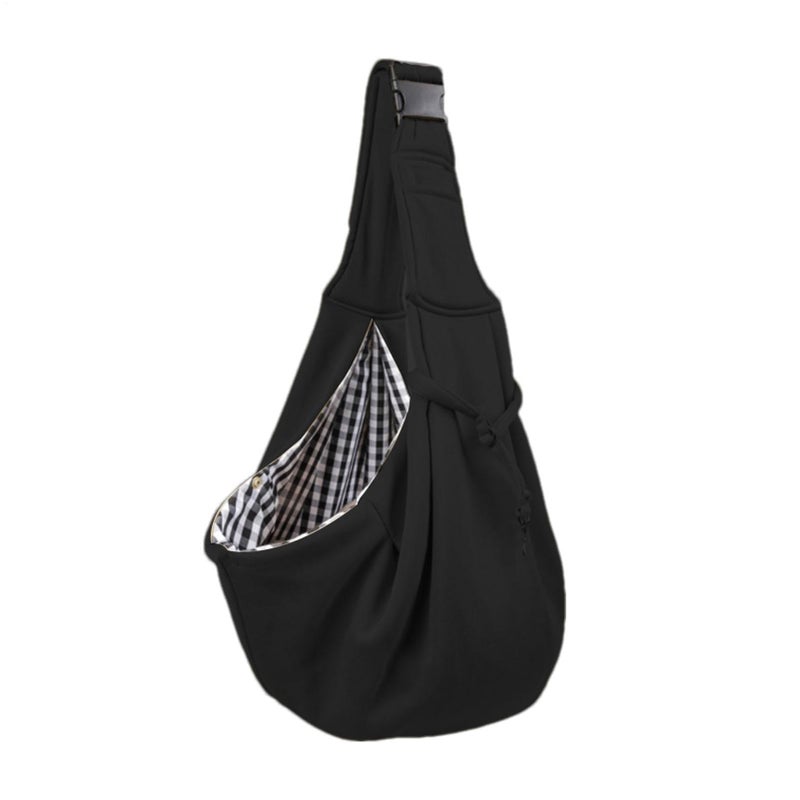 Black Dog Carrier Sling Bag Adjustable Strap Hands Free Travel Walking Outdoor Small Pets - Image 2