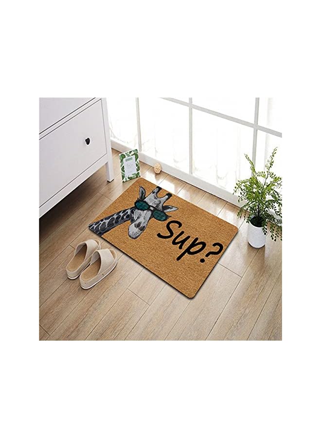 The Bros حصيرة ترحيب مدخل مرح حصائر أبواب رائعة زرافة ماذا يحدث (23.6 × 15.7 بوصة) قماش غير منسوج مع ظهر مطاطي غير قابل للانزلاق حصيرة مضحكة هدية مزحة داخلية/خارجية/مطبخ حصائر أبواب - Image 3