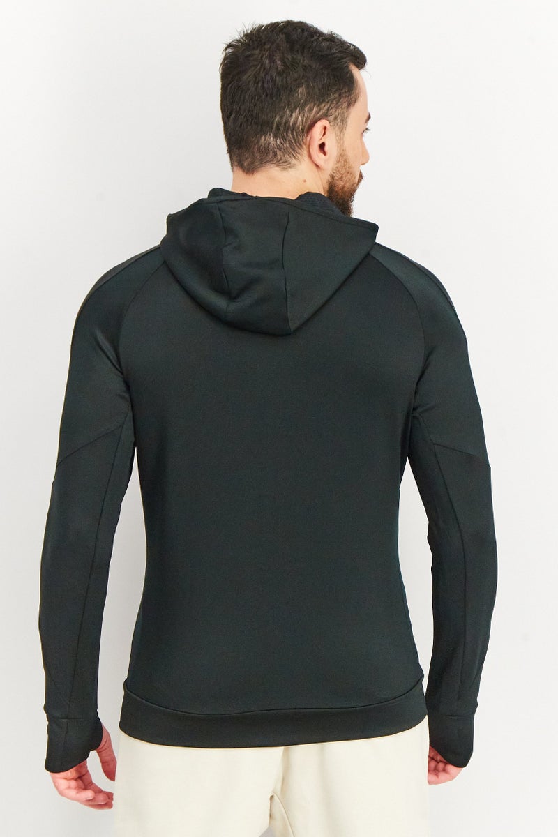 Hummel Men Sportswear Fit Hooded Long Sleeve Training Sweatshirts, Black - Image 3