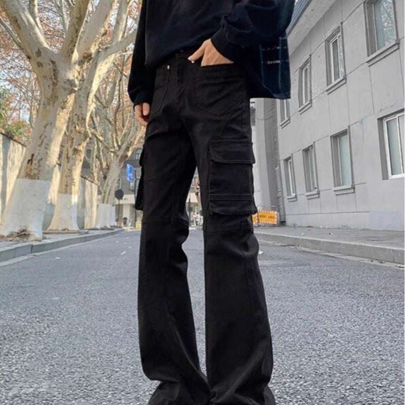 Unisex Classic Denim Jeans Loose Fit Daily Outdoor Wear - Image 1