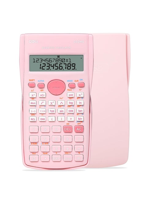 Scientific Calculator, Cute Scientific Math Calculator Function Calculator for Students Algebra Geometry Basic Caculator for Middle and High School Student College School Supplies (Pink)