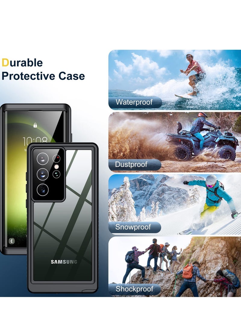 KASTWAVE Ultimate Protection for Samsung Galaxy S23 Ultra, Built-in Lens Screen Protector, Full-Body Shockproof, Drop Proof, Dustproof, Underwater Use Case for Galaxy S23 Ultra 5G 6.8 (Black) - Image 2