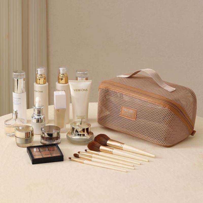 Mesh Cosmetic Bag - Large Capacity Toiletry Travel Organizer - Image 5