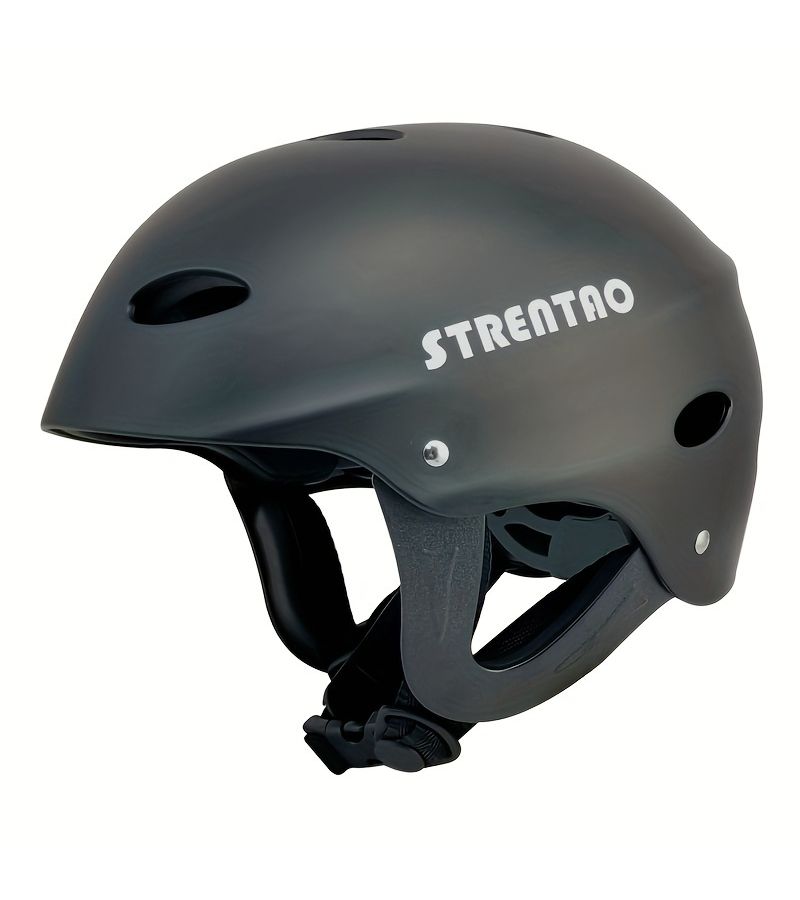 Red Adjustable Water Sports Safety Helmet For Kayaking Canoeing And Rowing - Image 3