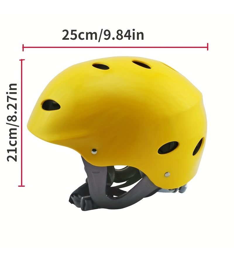 Red Adjustable Water Sports Safety Helmet For Kayaking Canoeing And Rowing - Image 5
