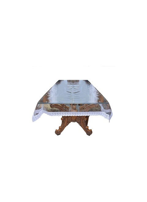 Heat Resistant Easy Clean Waterproof Plastic Table Cover Crystal Clear PVC Tablecloth Protector 150 * 180