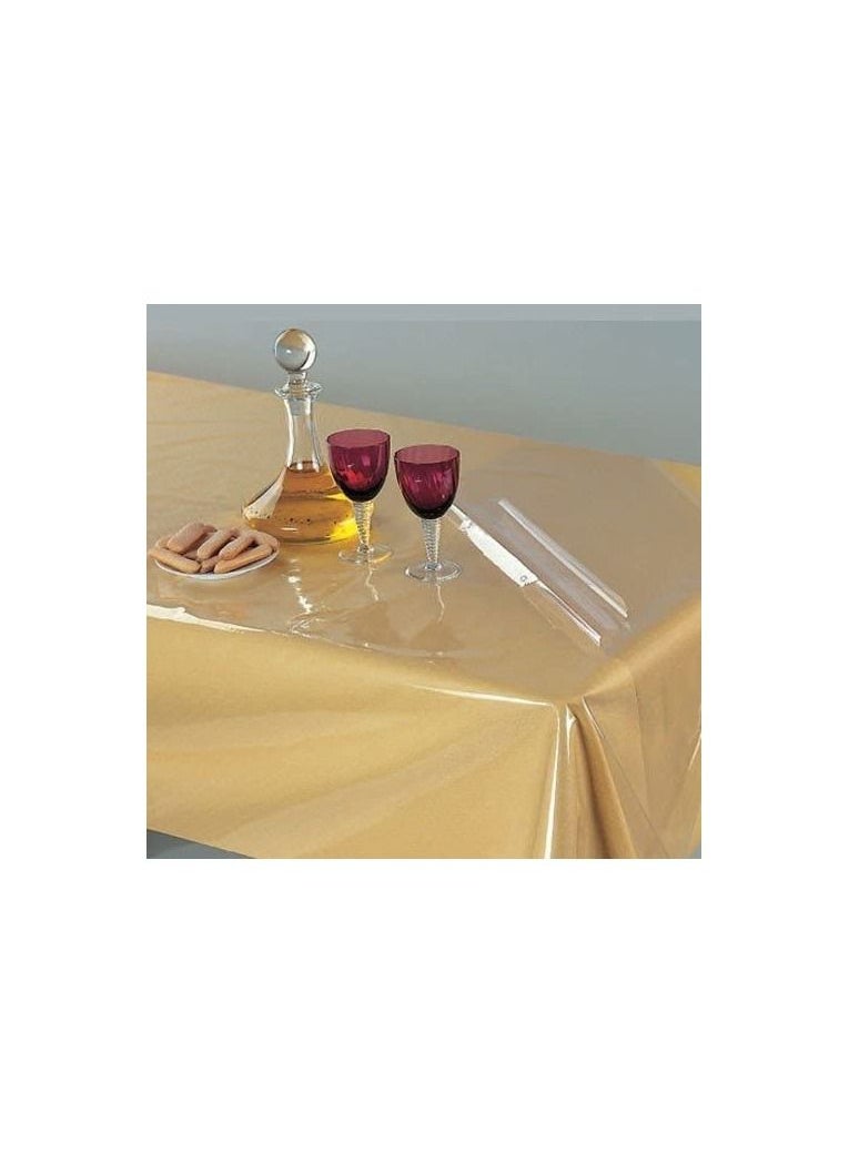 Spaceshoop Heat Resistant Easy Clean Waterproof Plastic Table Cover Crystal Clear PVC Tablecloth Protector 150 * 180  - Image 3