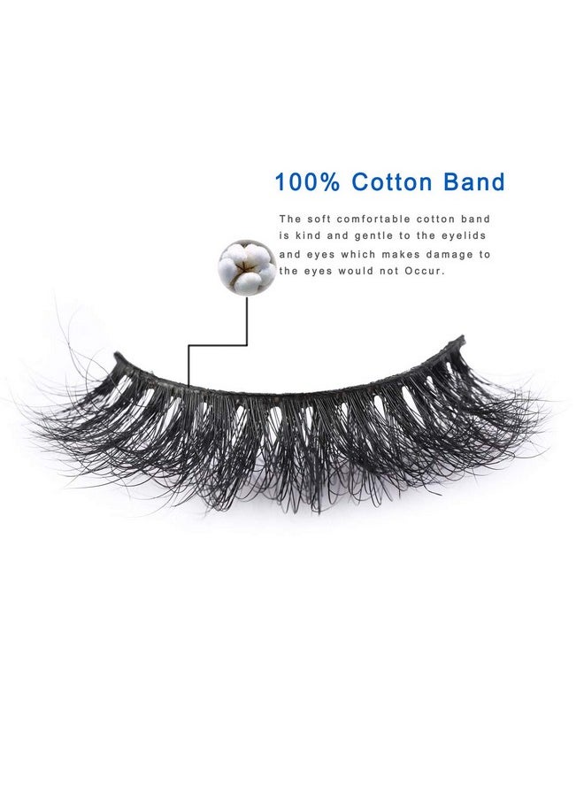 Miss Kiss 1 Pair Eyelashes 3D Mink Eyelash Natural Look Lashes Soft Fluffy False Lash Cat Eye Fake Eyelashes Wispy Handmade Eyelash Strips Pack For Makeup Reusable By Miss Kiss  - Image 4