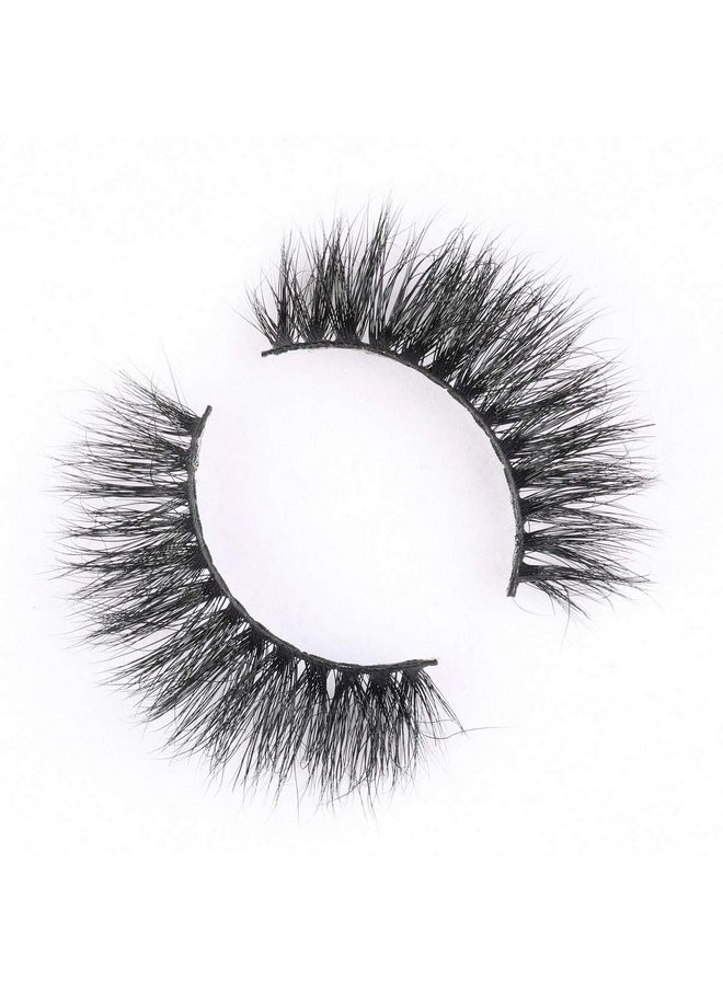 Miss Kiss 1 Pair Eyelashes 3D Mink Eyelash Natural Look Lashes Soft Fluffy False Lash Cat Eye Fake Eyelashes Wispy Handmade Eyelash Strips Pack For Makeup Reusable By Miss Kiss  - Image 2
