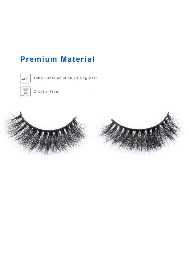 Miss Kiss 1 Pair Eyelashes 3D Mink Eyelash Natural Look Lashes Soft Fluffy False Lash Cat Eye Fake Eyelashes Wispy Handmade Eyelash Strips Pack For Makeup Reusable By Miss Kiss  - Image 3