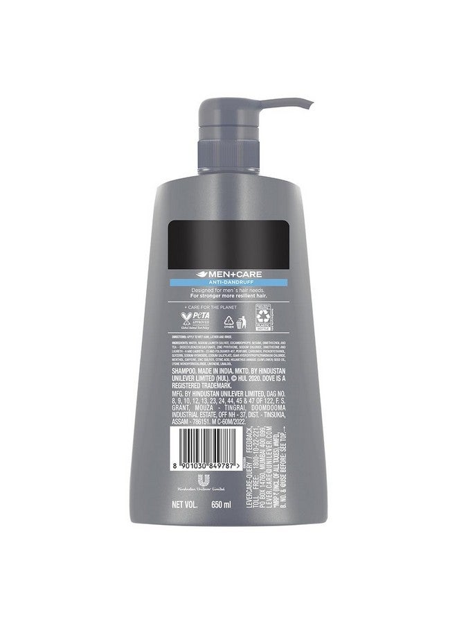 Dove Men+Care Anti Dandruff 2in1 Shampoo+Conditioner, 650 ml - Image 2