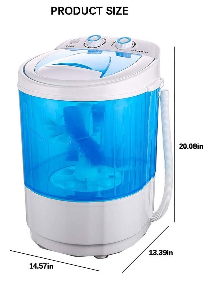 ELTRAZONE - Shoe Washing Machine Small Household, Portable Lazy Washing Machine, 360° Cleaning, 10 Minutes Fast Cleaning, Safe Material Does Not Hurt Shoes Blue/White - Image 1