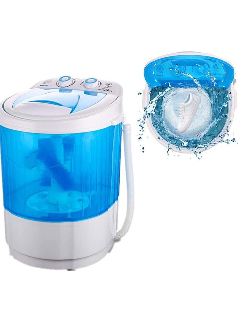 ELTRAZONE - Shoe Washing Machine Small Household, Portable Lazy Washing Machine, 360° Cleaning, 10 Minutes Fast Cleaning, Safe Material Does Not Hurt Shoes Blue/White - Image 1