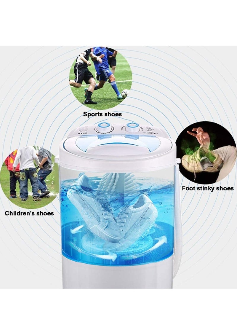 ELTRAZONE - Shoe Washing Machine Small Household, Portable Lazy Washing Machine, 360° Cleaning, 10 Minutes Fast Cleaning, Safe Material Does Not Hurt Shoes Blue/White - Image 1